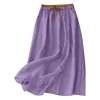 A new purple elegant long dress for women in summer, a slimming and form-fitting A-line dress Item Picture